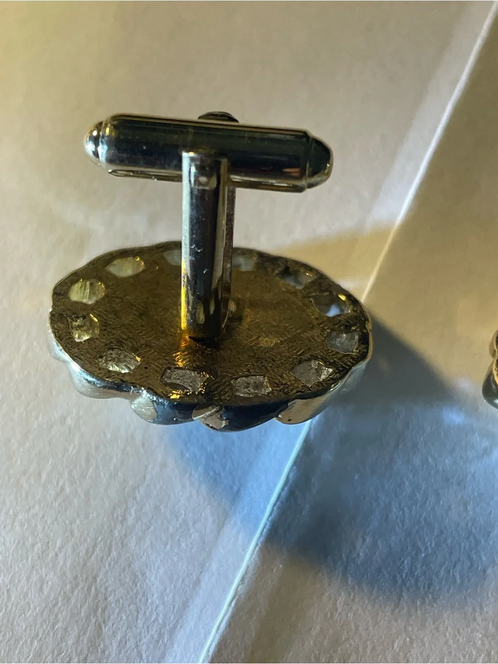 VTG fancy black onyx Cufflinks